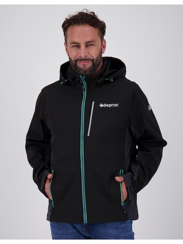 Giacca di mezza stagione 'NUNAVUT MEN' di deproc in nero: frontale