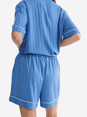 TRIUMPH Schlafshort ' Red Label Amourette Jacquard ' in Blau