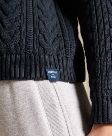 Superdry Rollkragenpullover in Blau