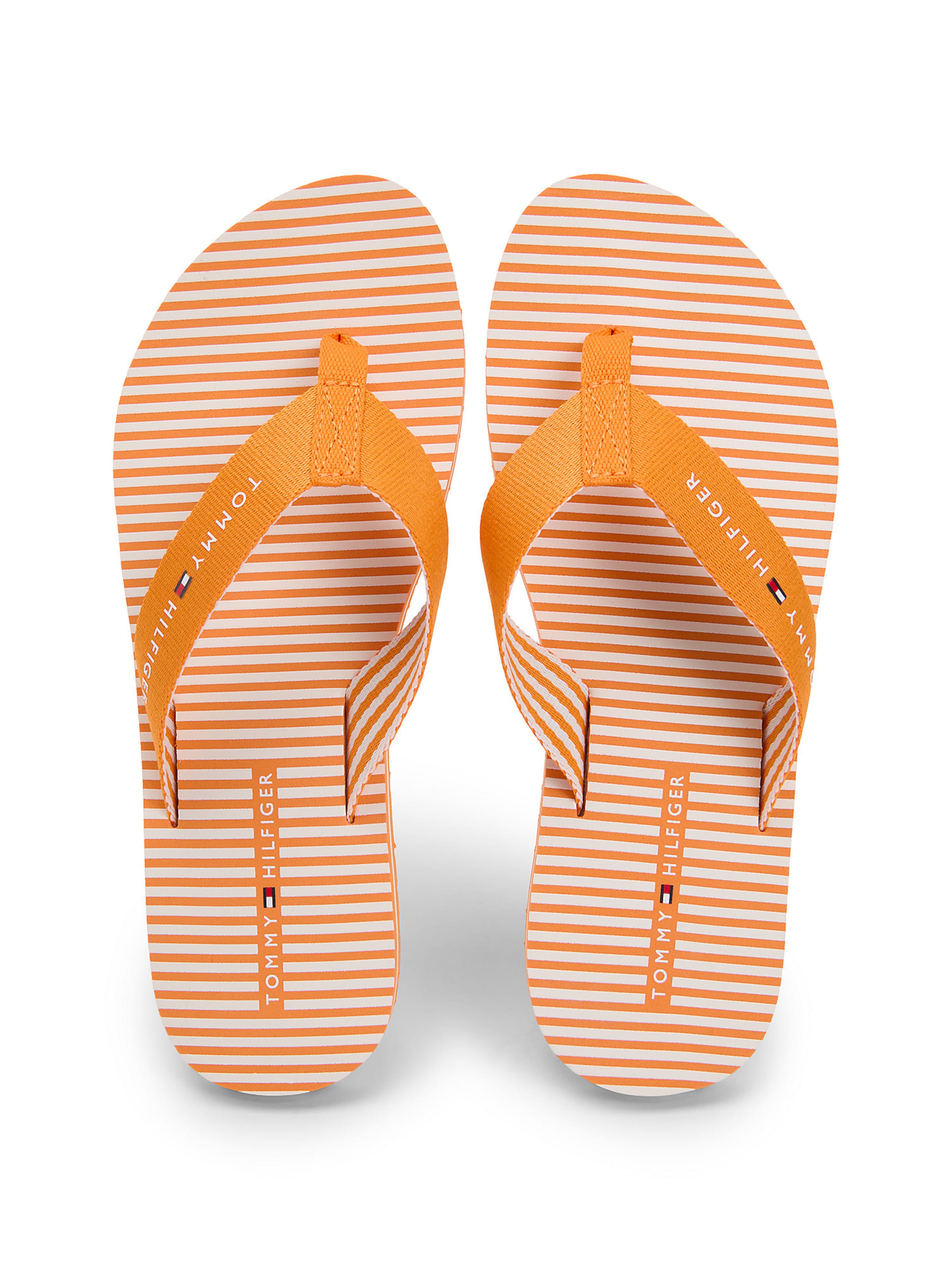 TOMMY HILFIGER Teenslipper 'Ithaca' in Oranje