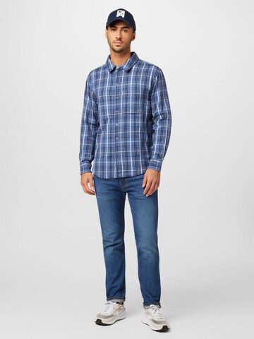 ABOUT YOU Regular fit Button Up Shirt 'James' in Blue