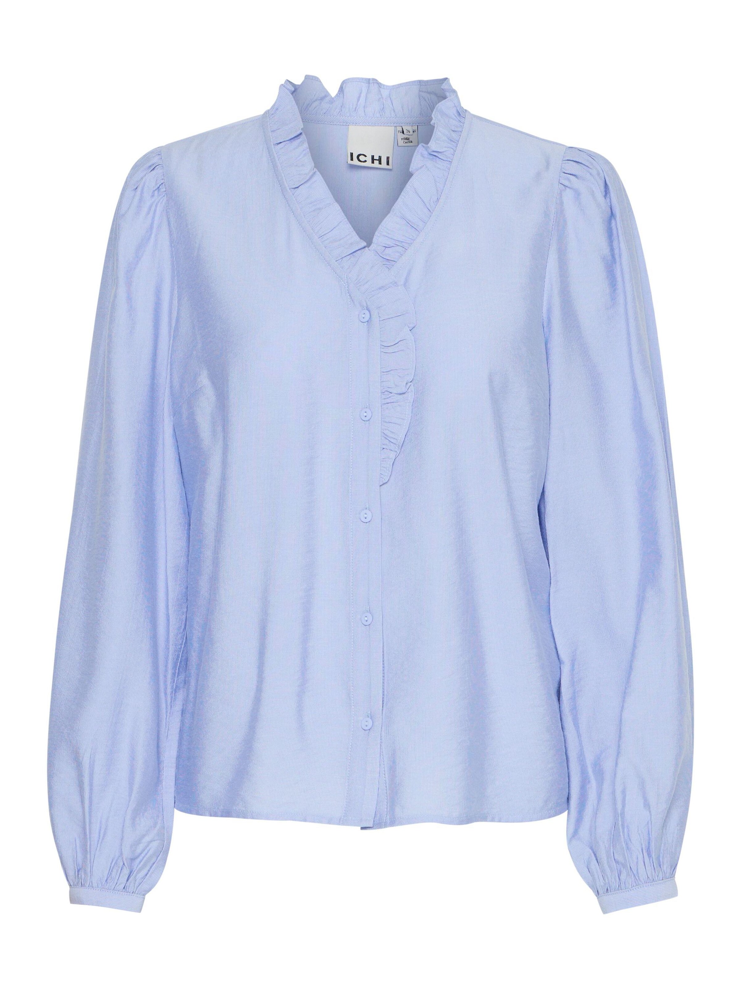 ICHI Blouse 'Laya' in Blauw: voorkant