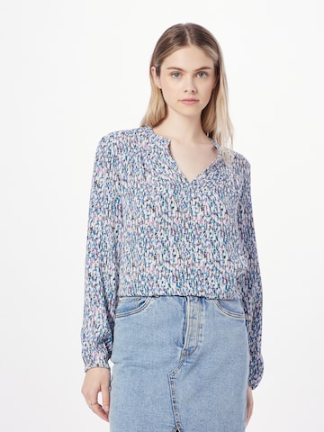 Neo Noir Blouse 'Bisa' in Blauw: voorkant