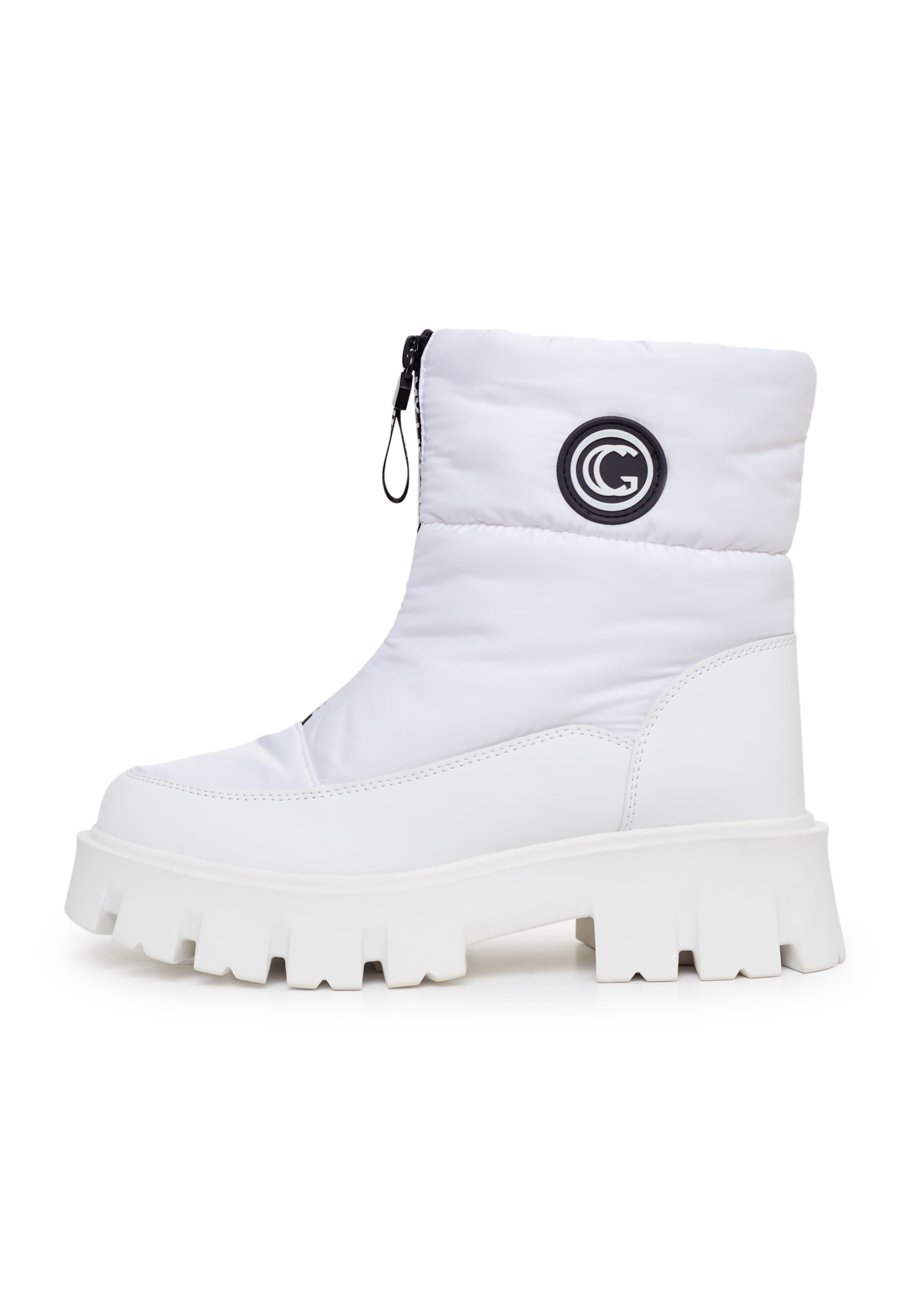 CESARE GASPARI Snow boots in White: front