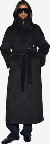 Estro Between-Seasons Coat '390-12001' in Black: front