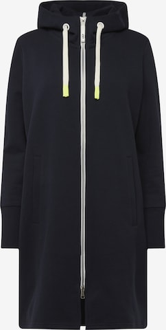 LAURASØN Zip-Up Hoodie in Black: front