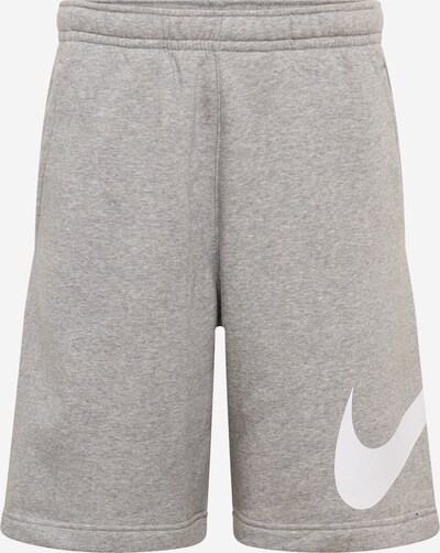 Nike Sportswear Broek 'Club' in de kleur Grijs / Wit, Productweergave