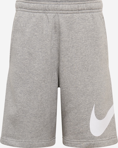 Nike Sportswear Broek 'Club' in de kleur Grijs / Wit, Productweergave