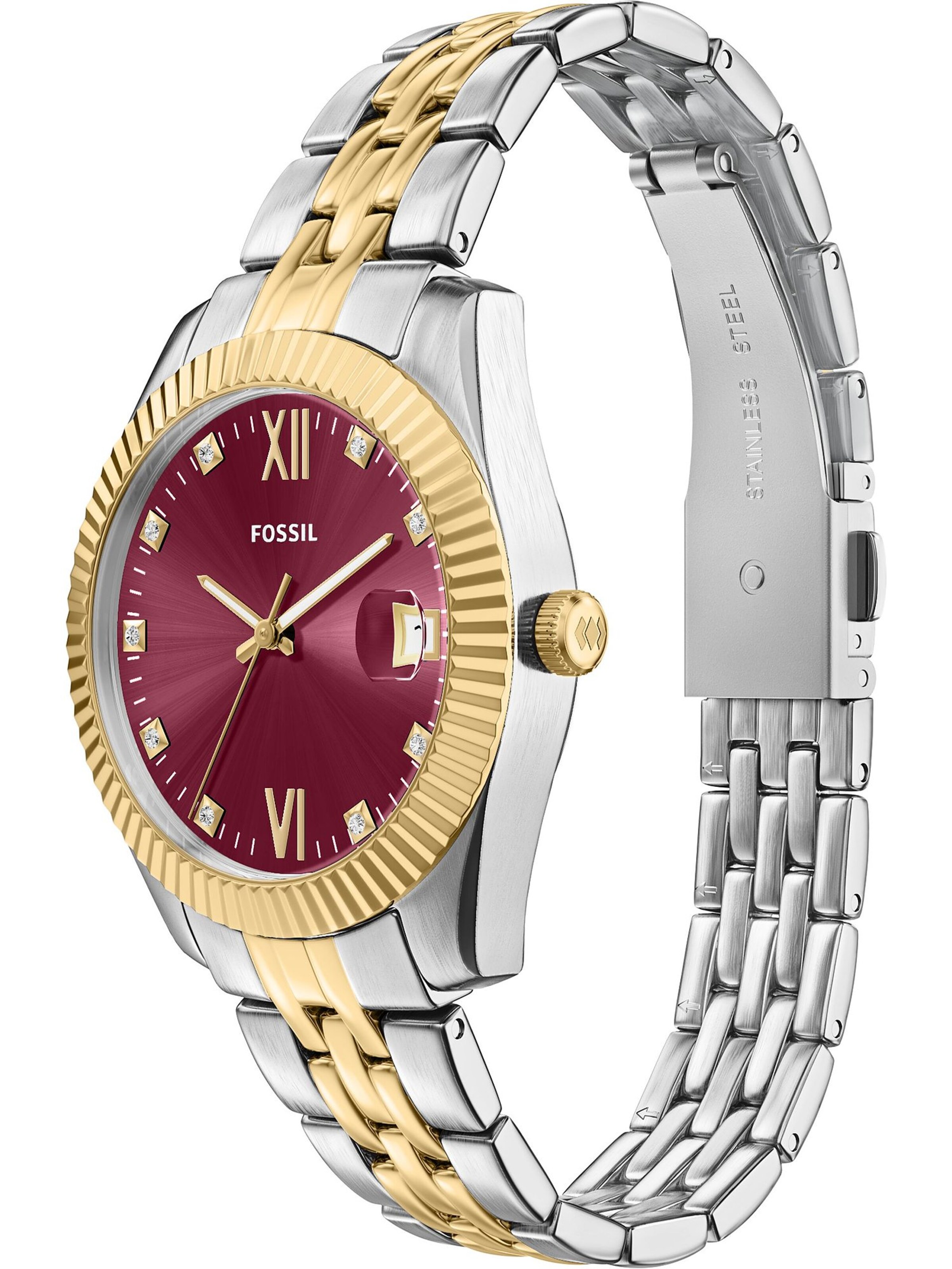 FOSSIL Analoguhr in Gold