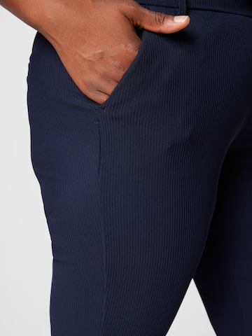 ONLY Carmakoma Slim fit Trousers in Blue