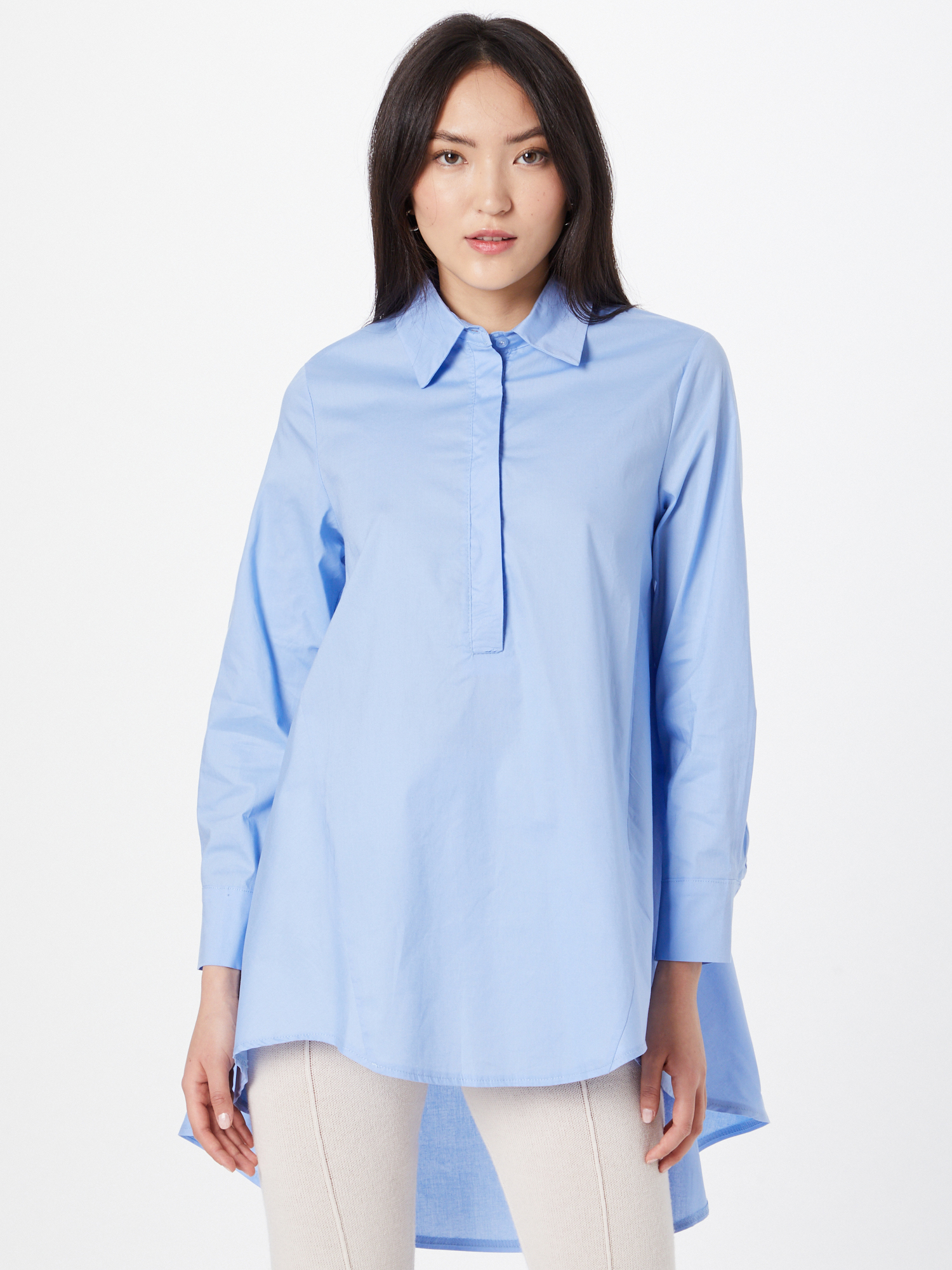 Gq4Mm Abbigliamento ZABAIONE Camicia da donna Sina in Blu Chiaro 