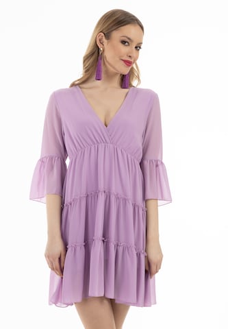 faina Dress in Purple: front