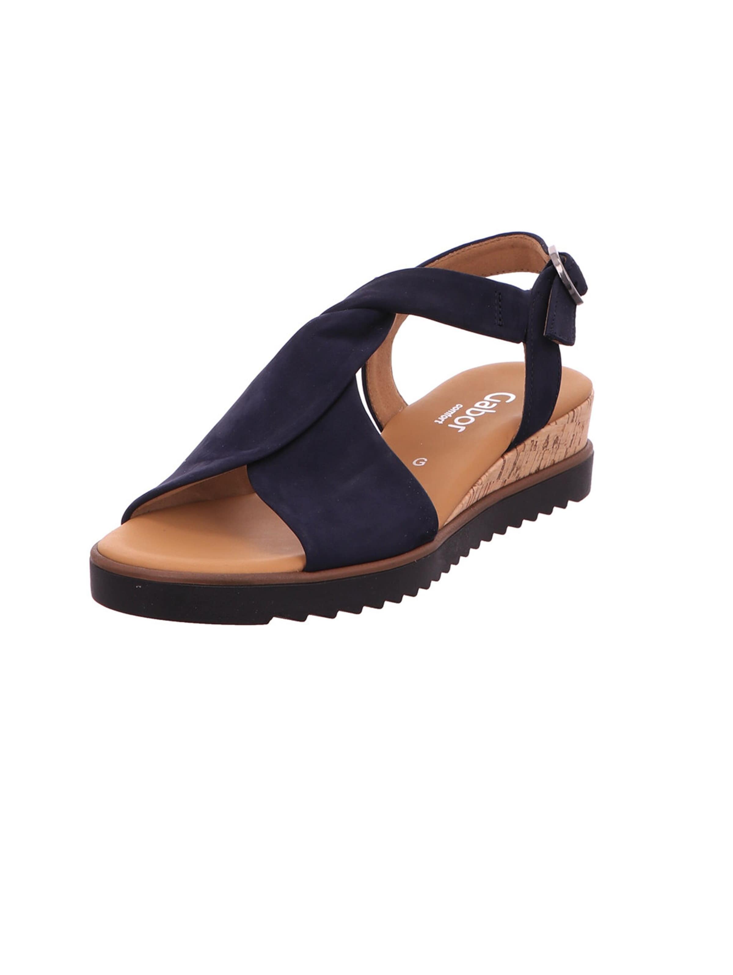 GABOR Sandalen met riem in Blauw: voorkant