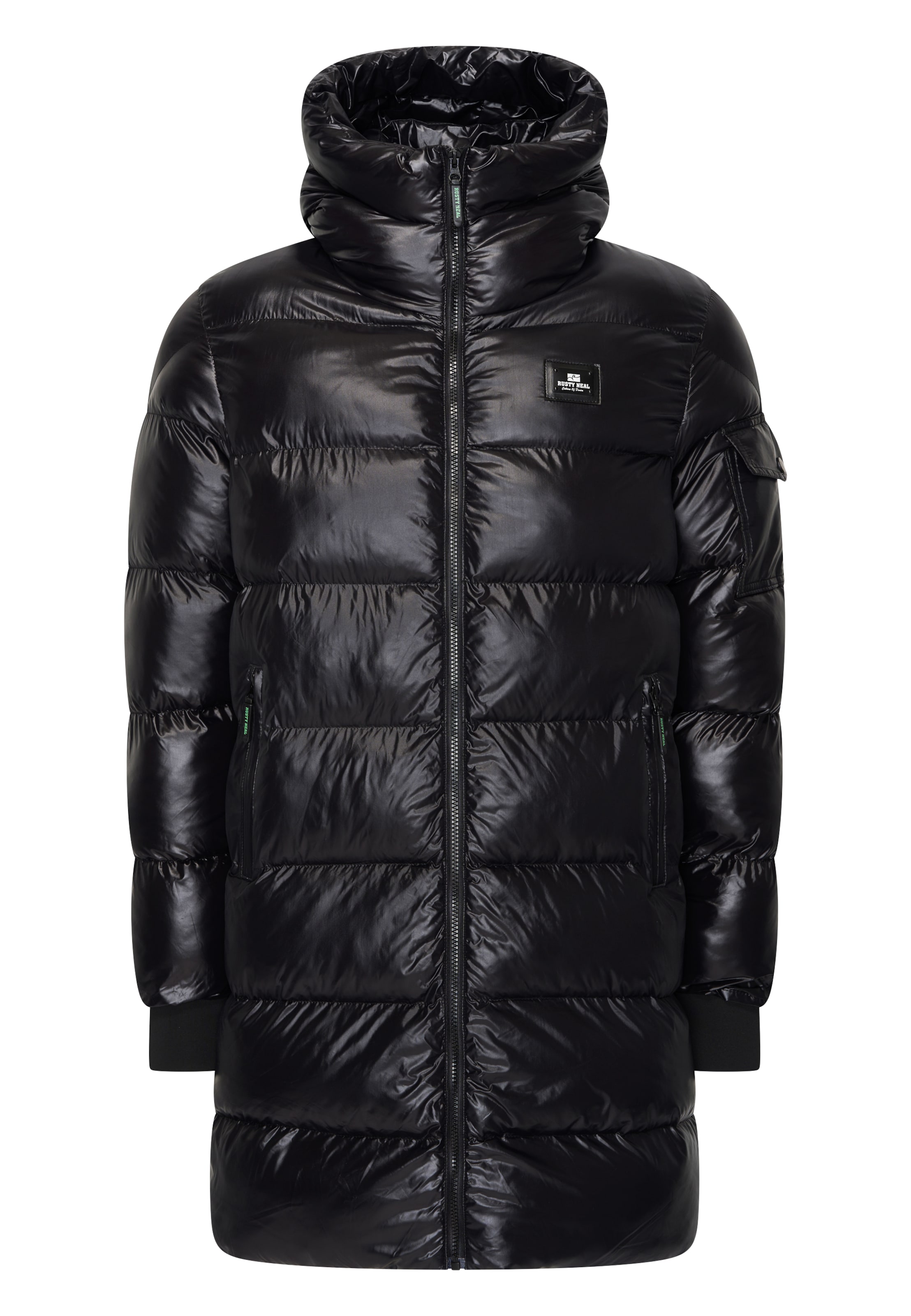 Rusty Neal Steppjacke in L in schwarz, Produktansicht