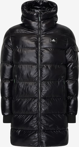 Rusty Neal Steppjacke in Schwarz: Vorderseite