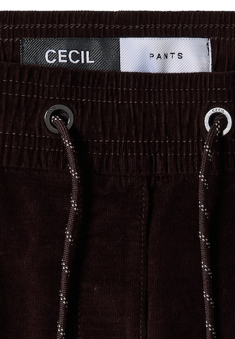 CECIL Slimfit Παντελόνι σε καφέ
