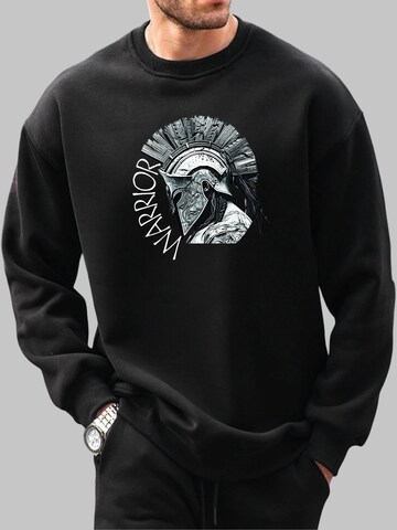 RMK Sweatshirt 'Sparta' in Black