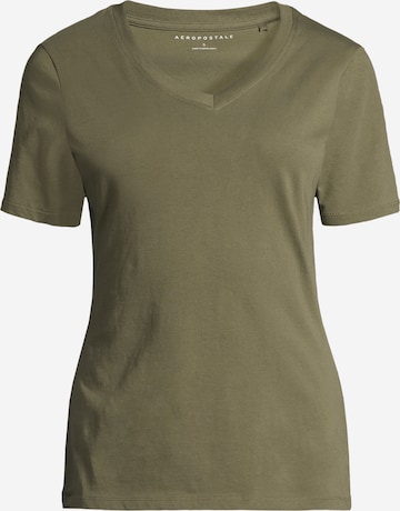 AÉROPOSTALE Majica 'RAYSPAN' | zelena barva: sprednja stran
