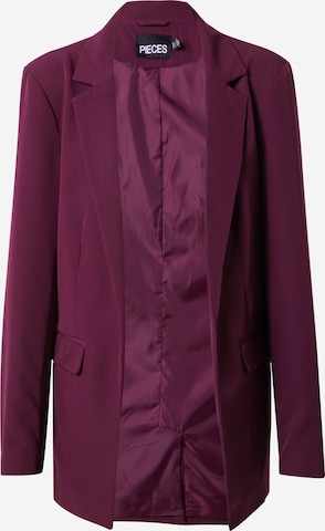 PIECES Blazer 'Bozzy' in Purple: front