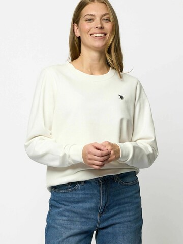 U.S. POLO ASSN. Sweatshirt 'Helen' in Weiß: Vorderseite