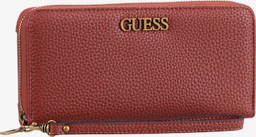 GUESS Wallet 'Alby' in Brown: front