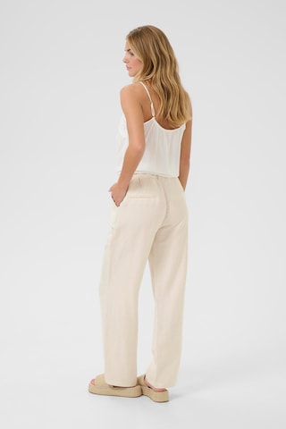 Wide Leg Pantalon Cream en beige