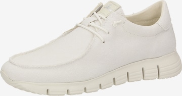 Mocassin SIOUX en blanc : devant