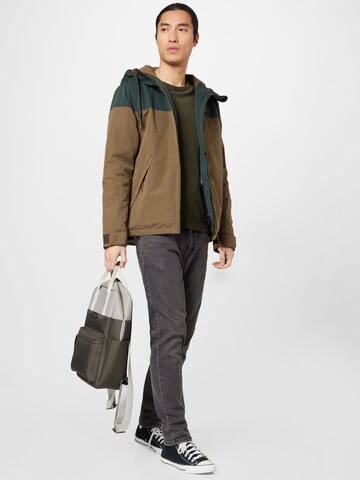 Alife and Kickin Between-Season Jacket 'Mr DiamondAK O' in Brown