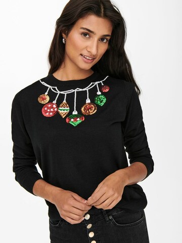 ONLY Sweater 'XMAS' in Black