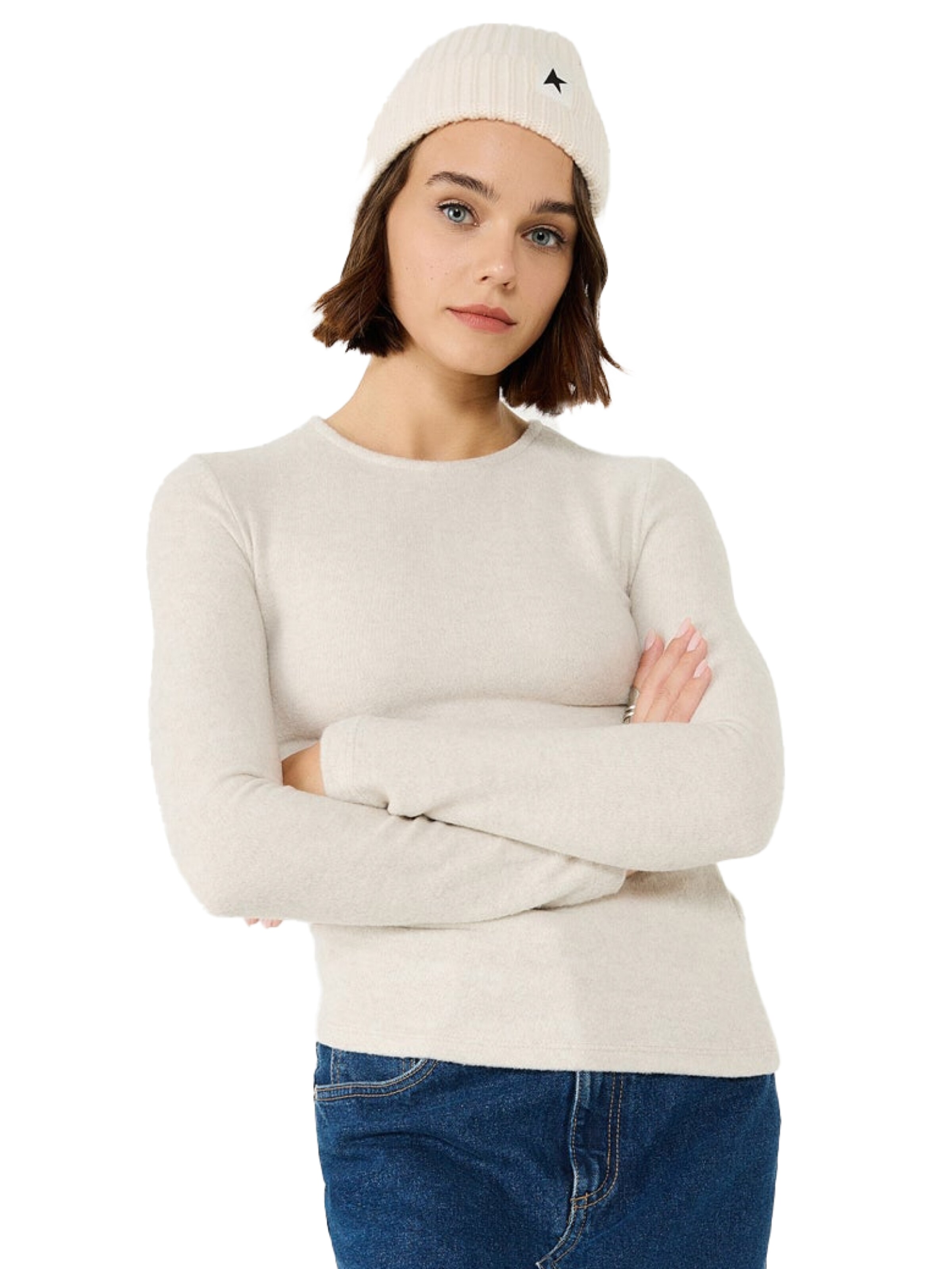 No Matter What Shirt in Beige