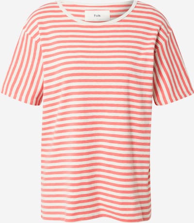 Folk T-Shirt in pink / weiß, Produktansicht