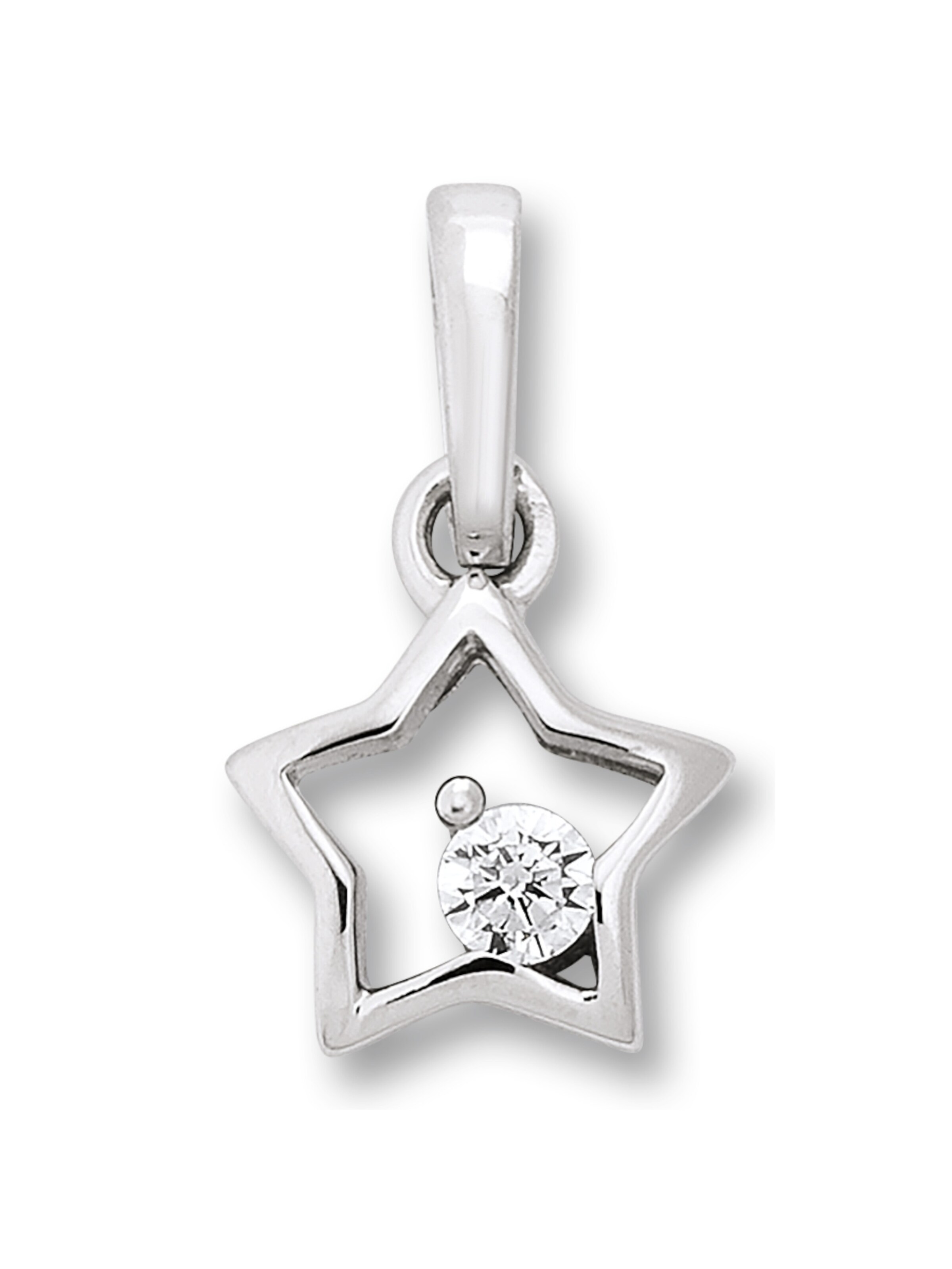 ONE ELEMENT Pendant 'Stern' in Silver: front