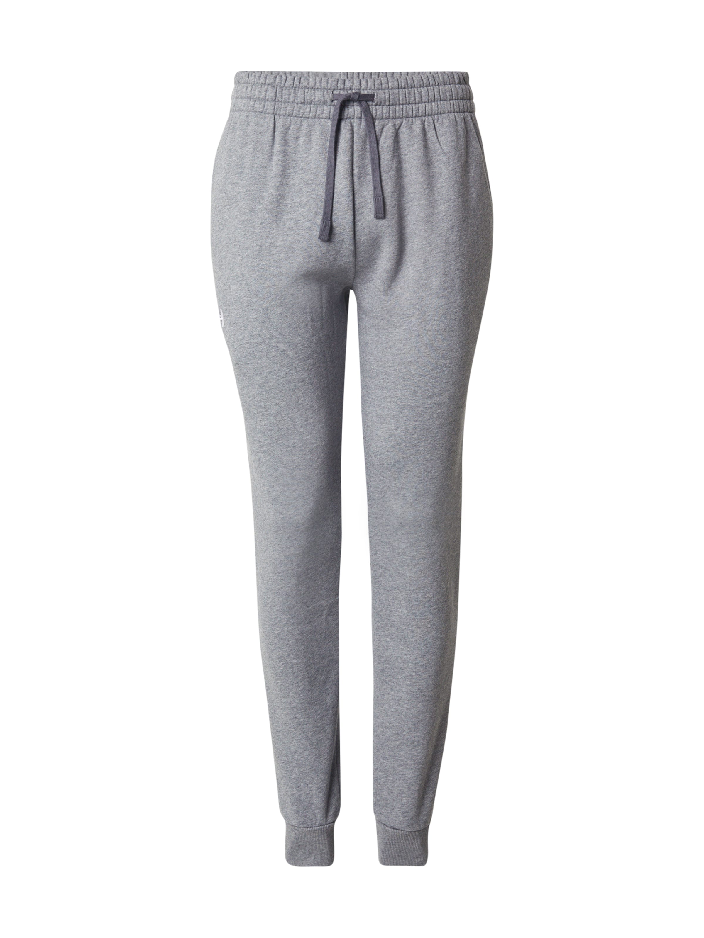 UNDER ARMOUR Alt kitsenev Spordipüksid 'Rival', värv hall: eest vaates