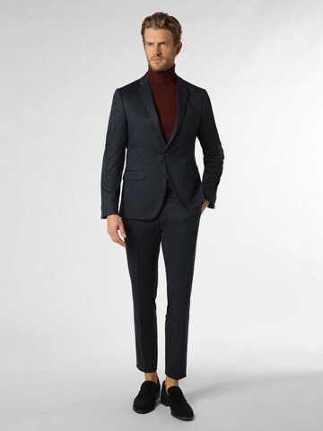 Finshley & Harding London Slimfit Pak in Blauw: voorkant