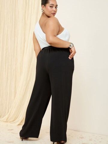 Wide Leg Pantalon Friends Like These en noir