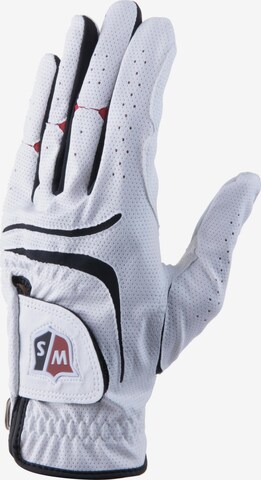 WILSON Athletic Gloves in White: front