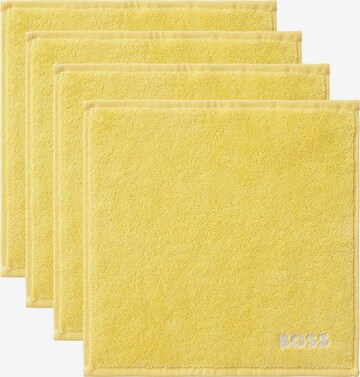 BOSS Washcloth 'PLAIN' in Yellow: front