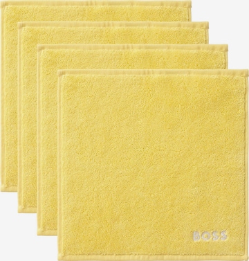 BOSS Home Washcloth 'PLAIN' in Yellow: front