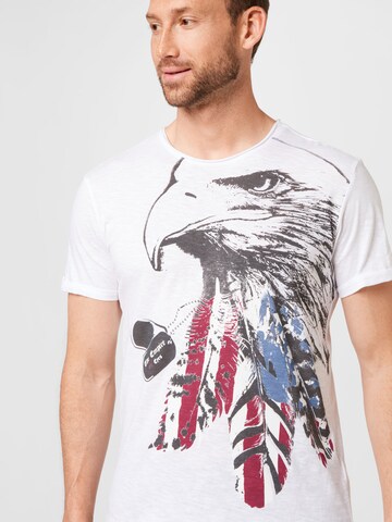 Key Largo T-Shirt 'Eagle Eyes' in Weiß