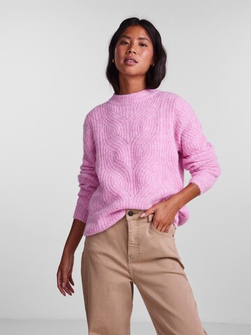 PIECES Pullover 'Lenora' in Pink: predná strana