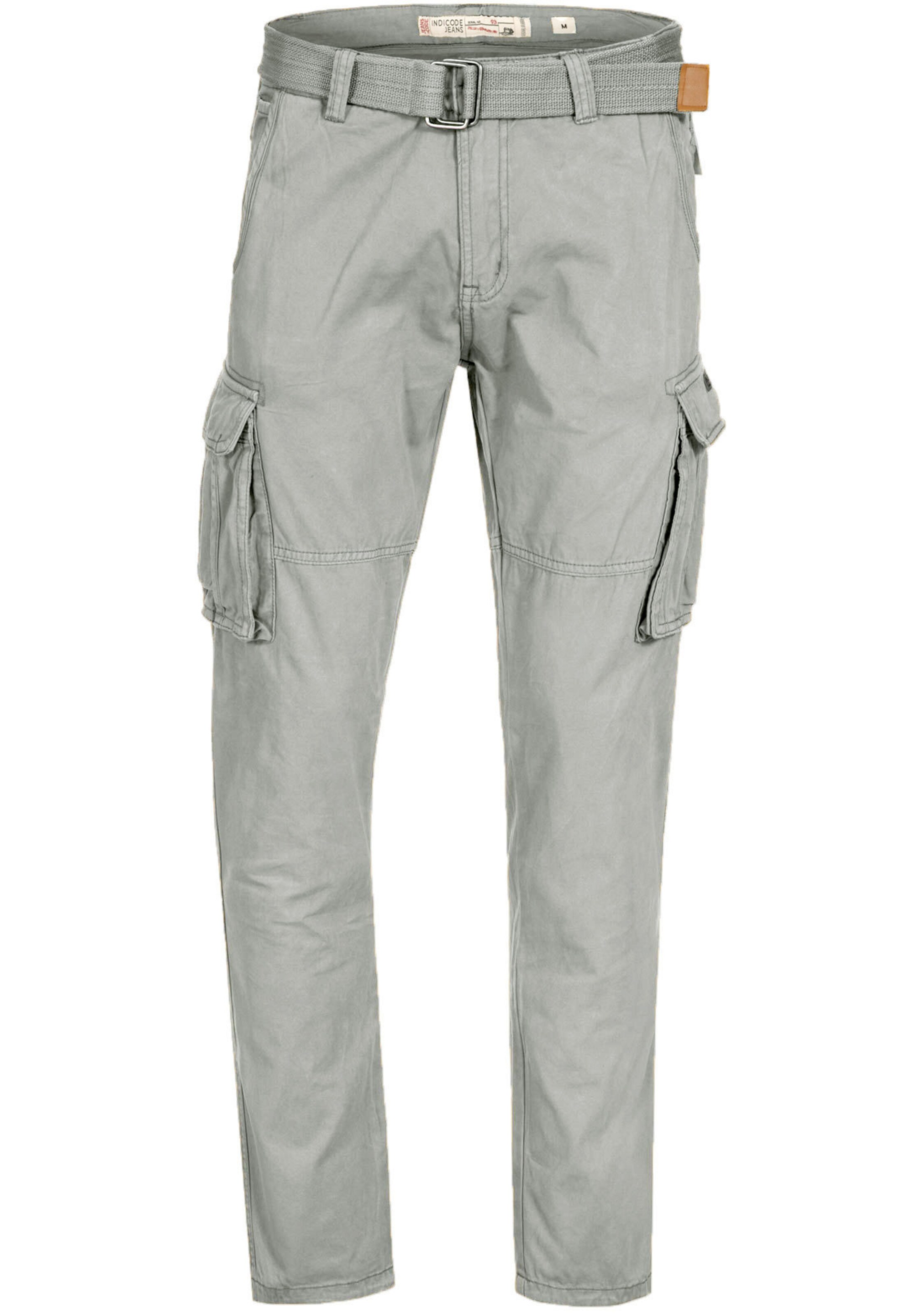 INDICODE JEANS Hose 'William' in Grau: Vorderseite