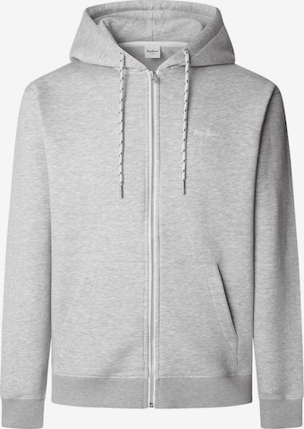 Pepe Jeans Sweatjacke MACBETH ZIP' in Grau: Vorderseite