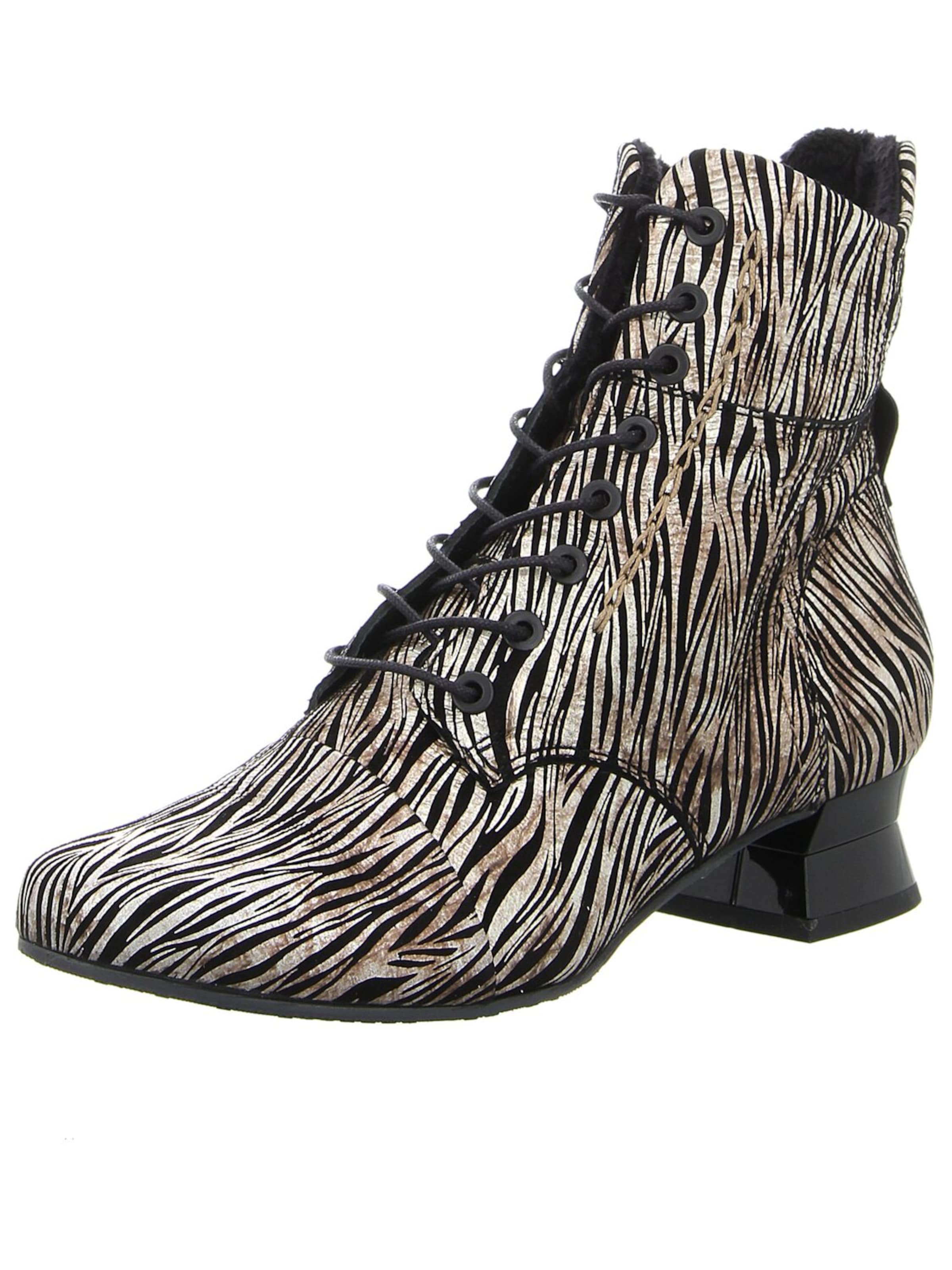 Simen Lace-Up Boots 'Damen Stiefelette 7152A BRAUN SCHWARZ Echt Leder in braun' in Brown: front