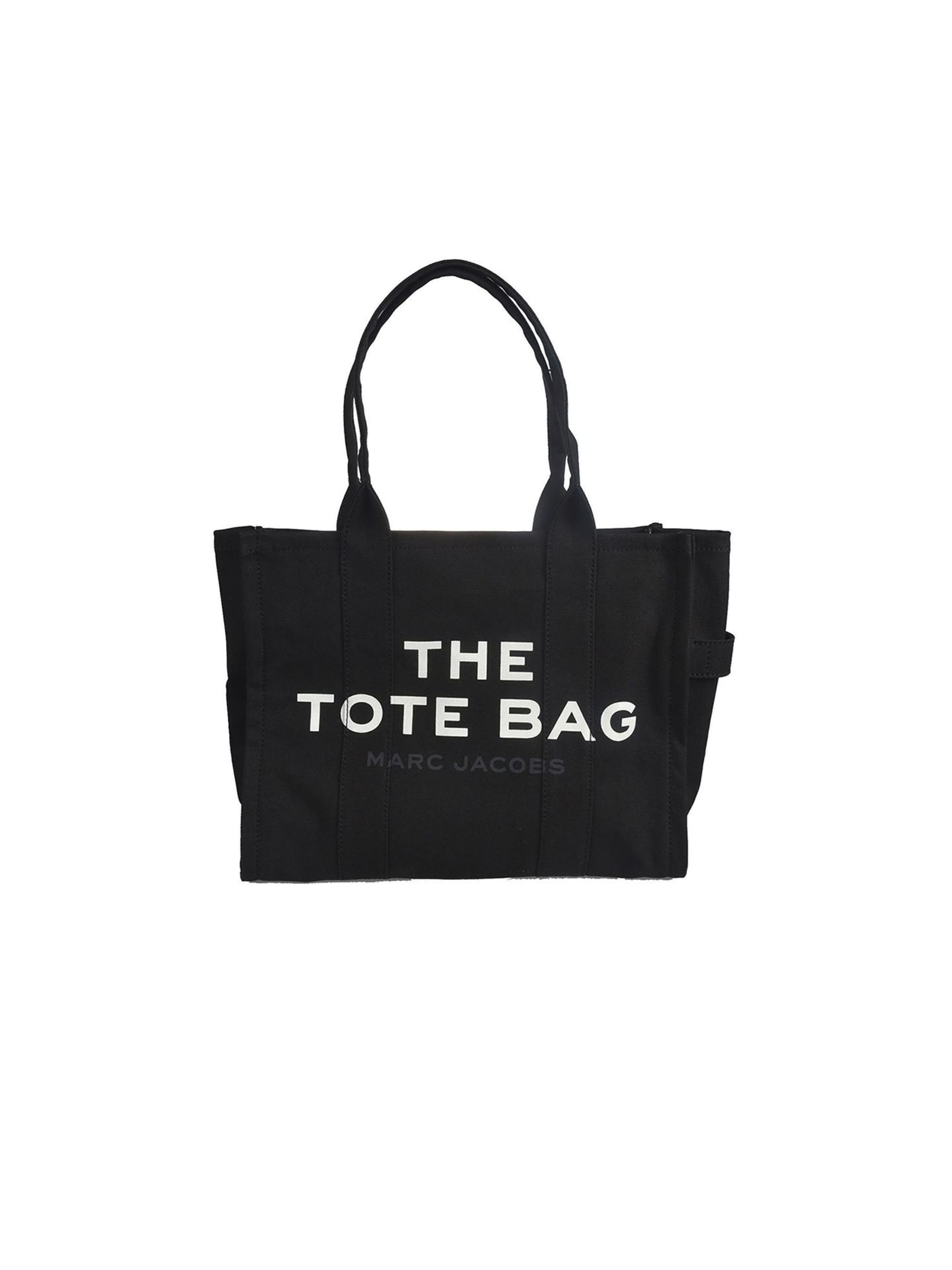 Marc Jacobs Shopper 'Shopping The Canvas Large Tote' in Black: front