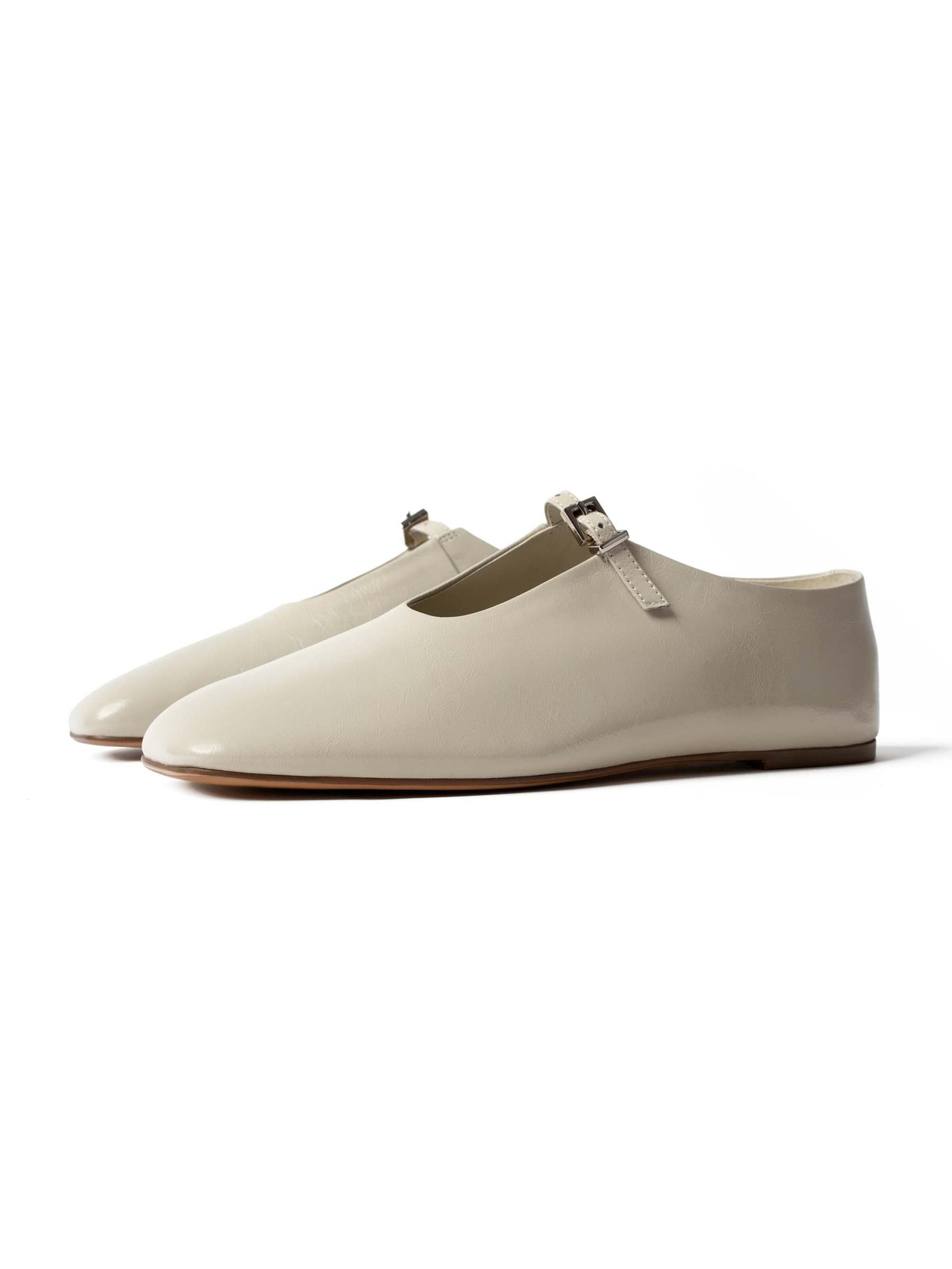 L37 HANDMADE SHOESSlip On cipele 'MIDNIGHT CAROUSEL' - bež boja