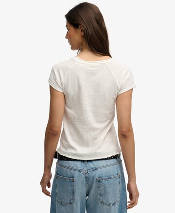 T-shirt 'Athletic Essentials Slub' Superdry & Co en blanc