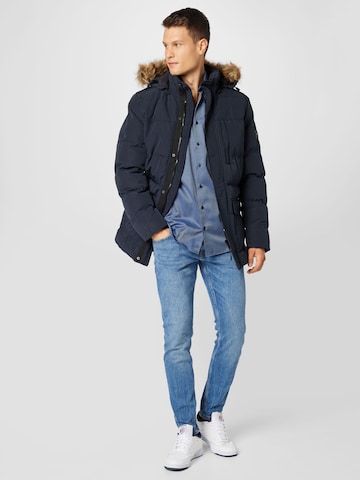 INDICODE JEANS Winter Jacket in Black