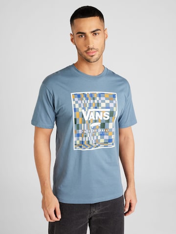 T-Shirt VANS en bleu : devant