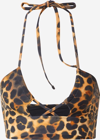 TOPSHOPBustier Bikini gornji dio - smeđa boja: prednji dio