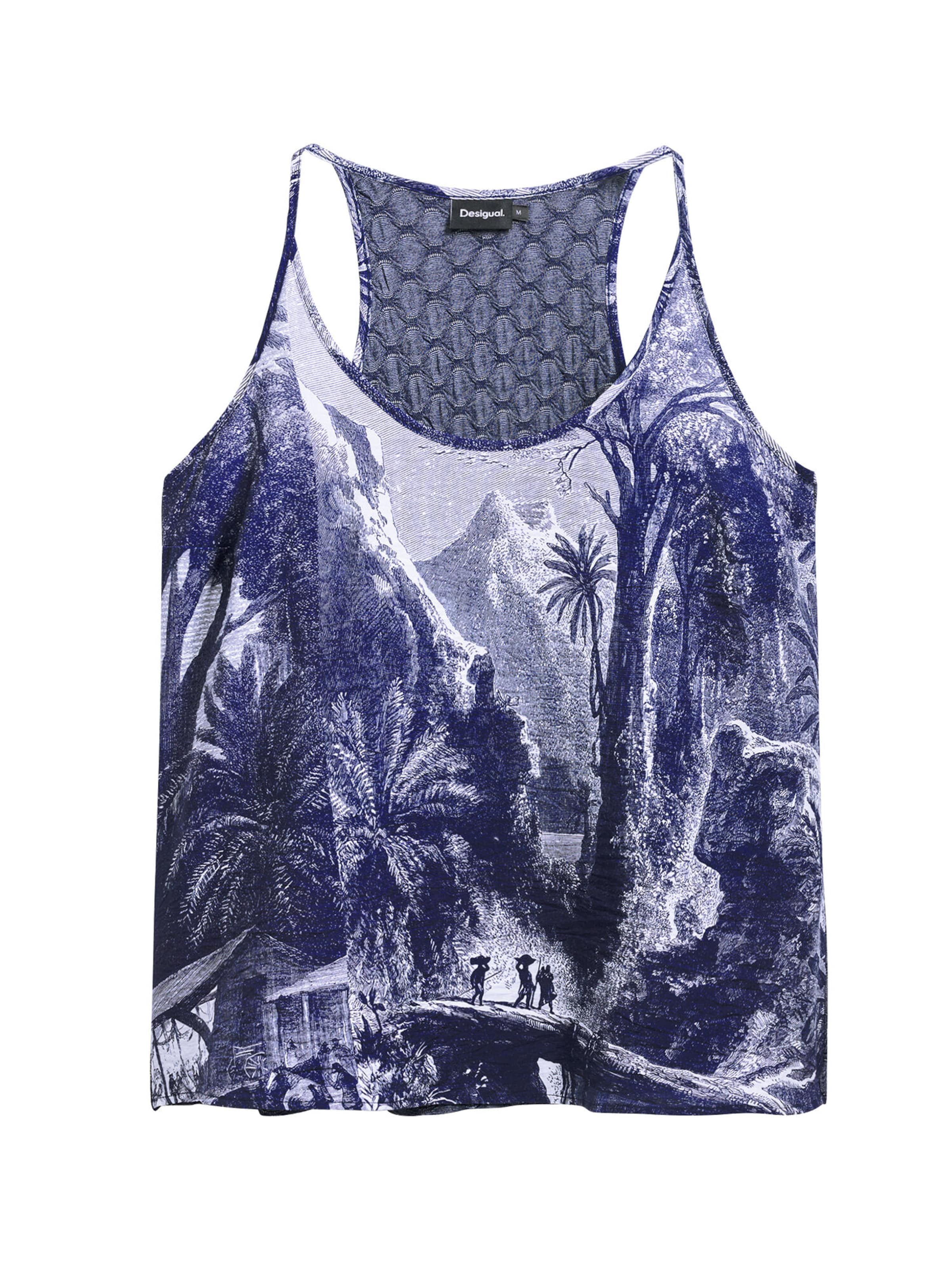 Desigual Top - Modrá: predná strana